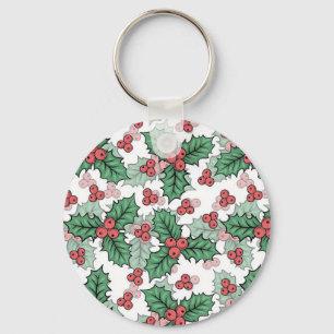 Beautiful Mistletoe Key Ring