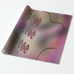 Beautiful misty colours purple white foggy green wrapping paper