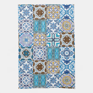 🤩 Beautiful mix of Azulejos  Tea Towel