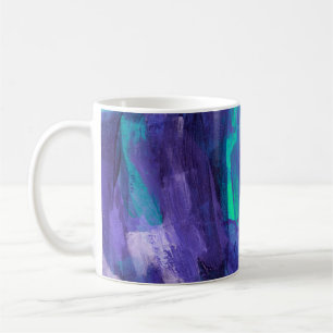 Beautiful mixed media painting. Trendy hand painte Coffee Mug