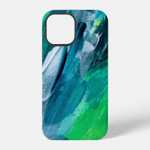 Beautiful mixed media painting. Trendy hand painte iPhone 12 Case