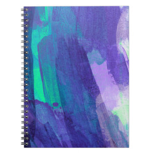 Beautiful mixed media painting. Trendy hand painte Notebook