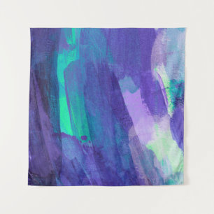 Beautiful mixed media painting. Trendy hand painte Tapestry