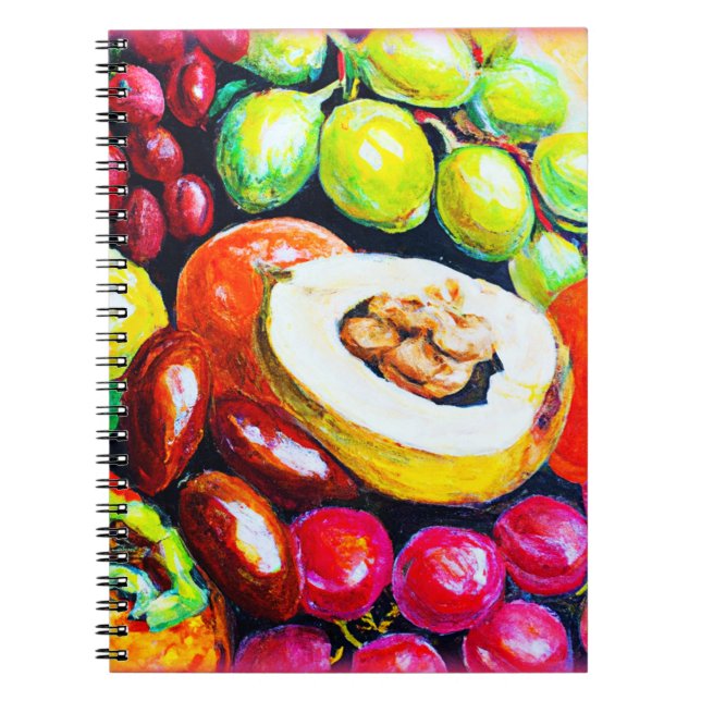 Beautiful Mixture of Grape Fruit Painting. Buy Now Notebook (Front)