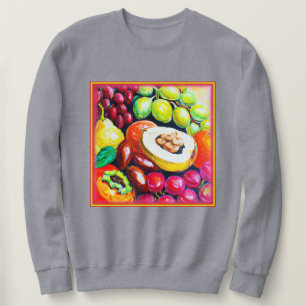 Beautiful Mixture of Grape Fruit Painting. Buy Now Sweatshirt