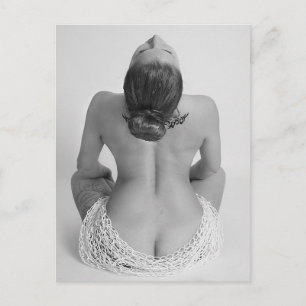 Beautiful model art photography postcard