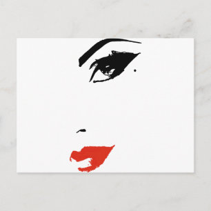 Beautiful Model Face Postcard