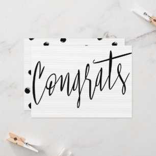 Beautiful modern chic "Congrats" Card