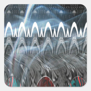 Beautiful Modern contemporary edgy Print vector  Square Sticker