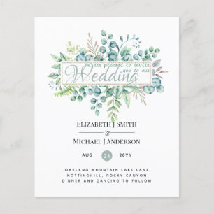 Beautiful Modern Eucalyptus Greenery Wedding This