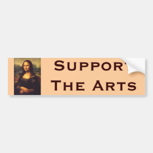 Beautiful Mona Lisa Bumper Sticker