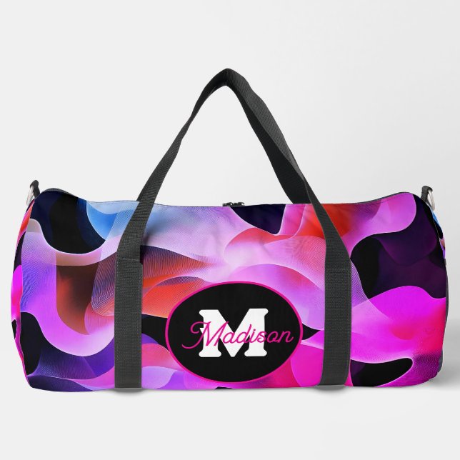 Beautiful monogrammed duffel bag (Front)