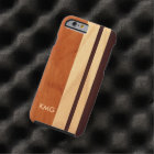 Beautiful Monogrammed Wood Stripes Pattern