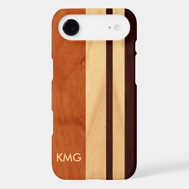 Beautiful Monogrammed Wood Stripes Pattern Case-Mate Samsung Galaxy Case (Back)