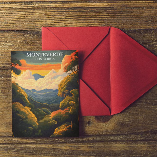 Beautiful Monteverde Cloud Forest Costa Rica  Postcard (monteverde costa rica postcard)
