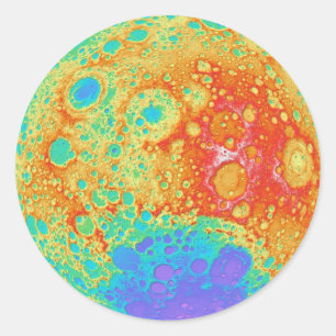 Beautiful Moon Classic Round Sticker