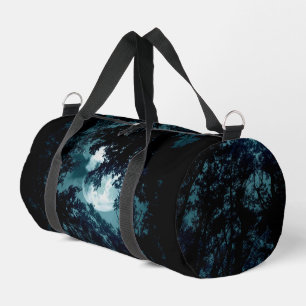 Beautiful Moon Glow Though Trees Duffle Bag