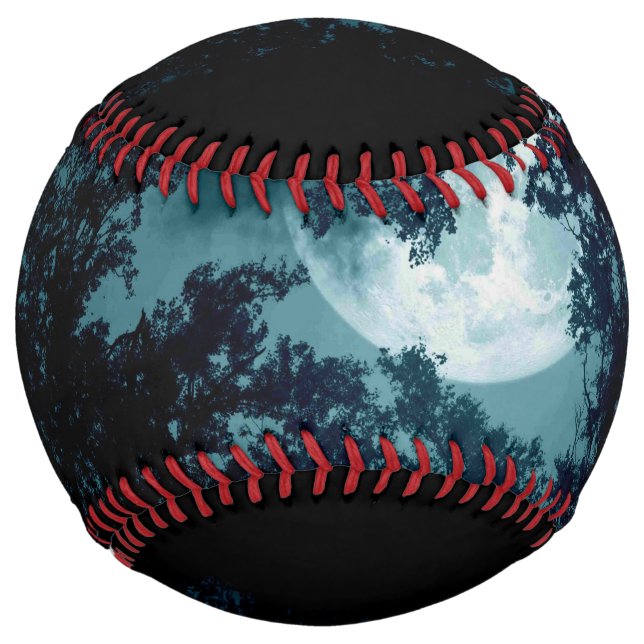 Beautiful Moon Glow Though Trees  Softball (Front)