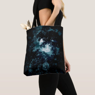 Beautiful Moon Glow Though Trees Tote Bag