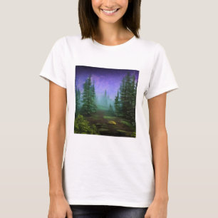Beautiful Moonlight Wilderness Scene T-Shirt