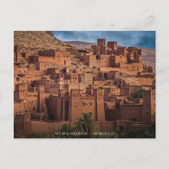 Beautiful Moroccan Desert Architecture Kasbah Postcard (Front)