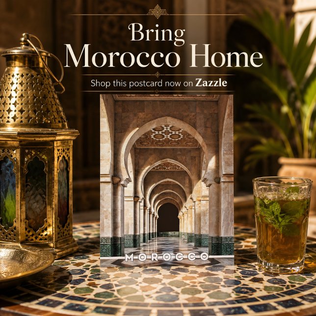 Beautiful Moroccan Fes Medina Architecture Postcard (Beautiful Morocco's Postcard. )