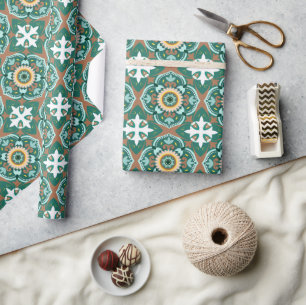 💚💛 Beautiful Moroccan tiles Wrapping Paper