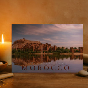 Beautiful Morocco Desert Architecture Ait BenHadou Postcard