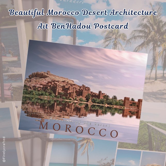 Beautiful Morocco Desert Architecture Ait BenHadou Postcard (Creator Uploaded)
