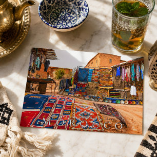 Beautiful Morocco Desert Handicraft Postcard