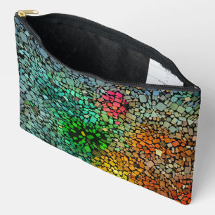 Beautiful mosaic accessory pouch