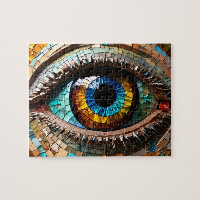 Beautiful Mosaic Eye  Jigsaw Puzzle (Horizontal)