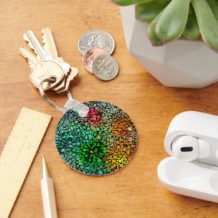 Beautiful mosaic key ring