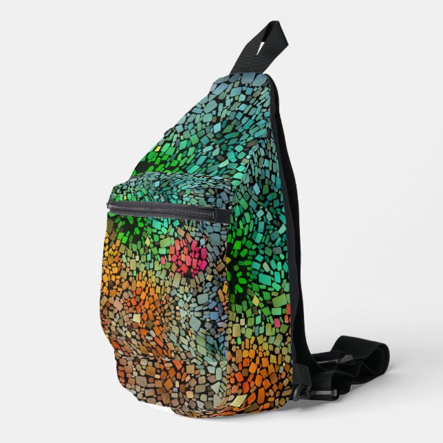 Beautiful mosaic sling bag (Right Corner)
