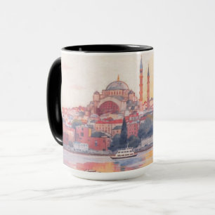 Beautiful Mosque & Bosphorus Cityscape Coffee Cup