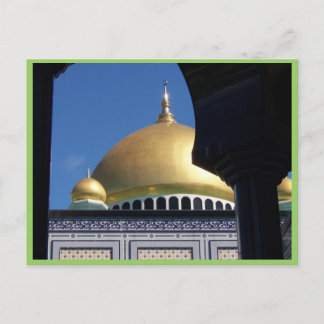 Beautiful Mosque With Gold Plated Dome Postcard