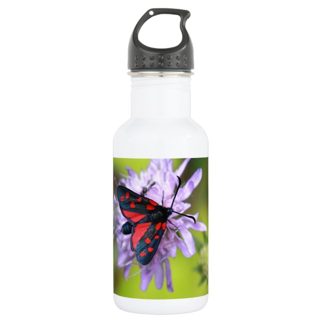 Beautiful Moth 532 Ml Water Bottle (Front)