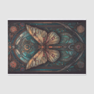 Beautiful Moth in Muted Tones Tissue Paper