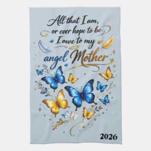 Beautiful Mother's Day Angel Mother Tea Towel
