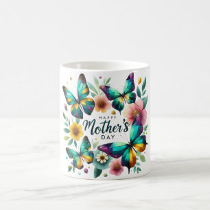 Beautiful Mother's Day Flowers/Butterflies Coffee Mug