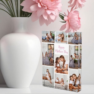 Beautiful Mother's Day Mom Daughter Collage Photo Block