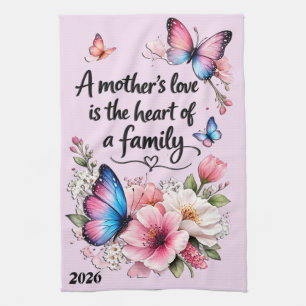 Beautiful Mother's Day Mother's Love Tea Towel