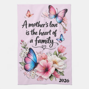 Beautiful Mother's Day Mother's Love Tea Towel