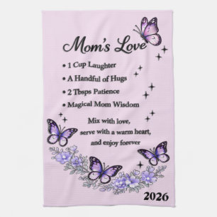Beautiful Mother's Day Mum's Love Tea Towel