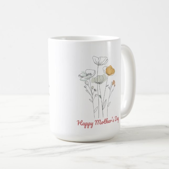 Beautiful Mother's Day Wrap Coffee Mug (Front Right)