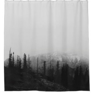 BEAUTIFUL MOUNTAIN FOG SHOWER CURTAIN