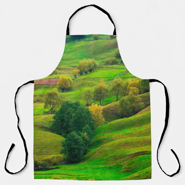 Beautiful mountain landscape in evening sunlight.  apron (Front)