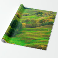 Beautiful mountain landscape in evening sunlight.