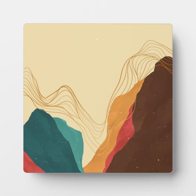  Beautiful Mountain landscape Plaque (Front)