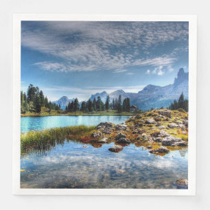 Beautiful Mountain Meadow Scenery Paper Napkins